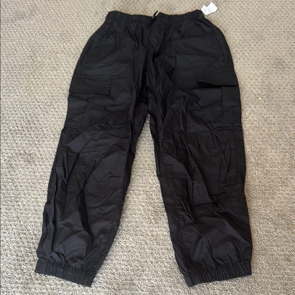 GAP Kids Black Cargo Joggers